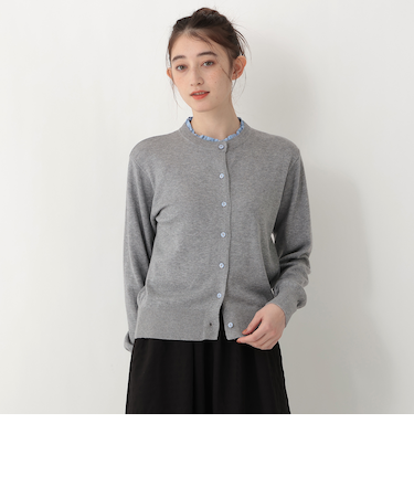 ストライプコンビカーディガン