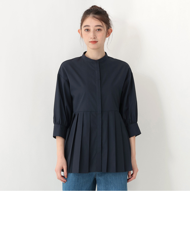 ブロードプリーツブラウス