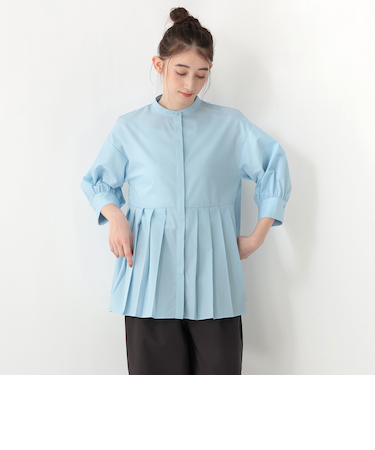 ブロードプリーツブラウス