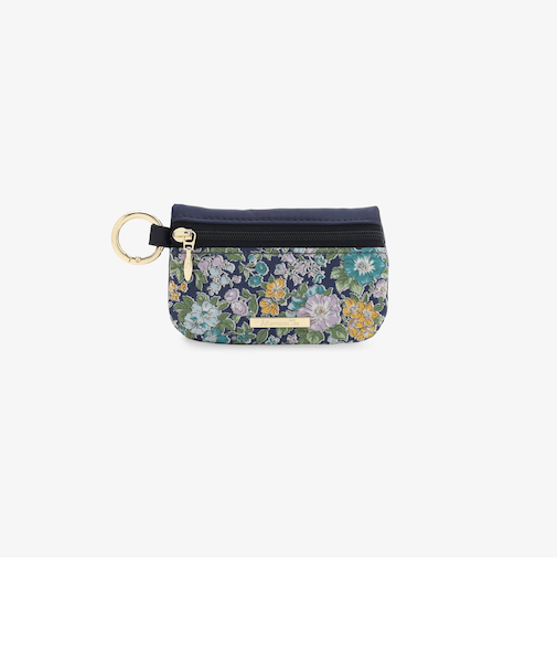 カラビナ付きマルチケース/リバティプリント