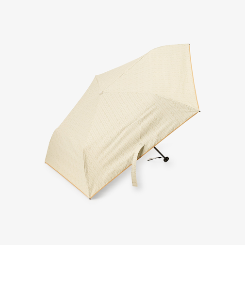 【UVカット率・遮光率100%生地使用】レース柄軽量晴雨兼用折りたたみ傘 日傘