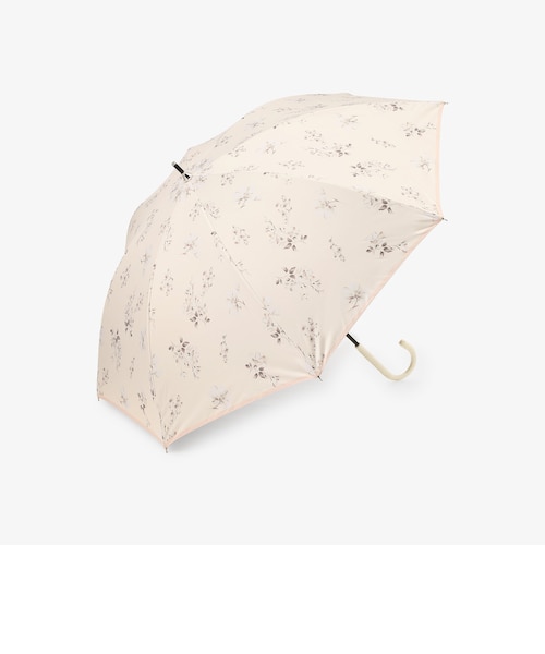 UVカット率・遮光率100%生地使用】水彩フラワー晴雨兼用長傘 日傘