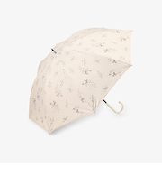 【UVカット率・遮光率100%生地使用】水彩フラワー晴雨兼用長傘 日傘