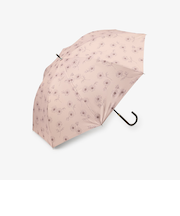 【UVカット率・遮光率100%生地使用】ラインフラワー軽量晴雨兼用長傘 日傘