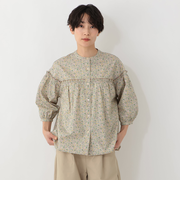 フリルブラウス/リバティプリント