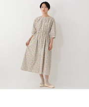 タックワンピース/リバティプリント