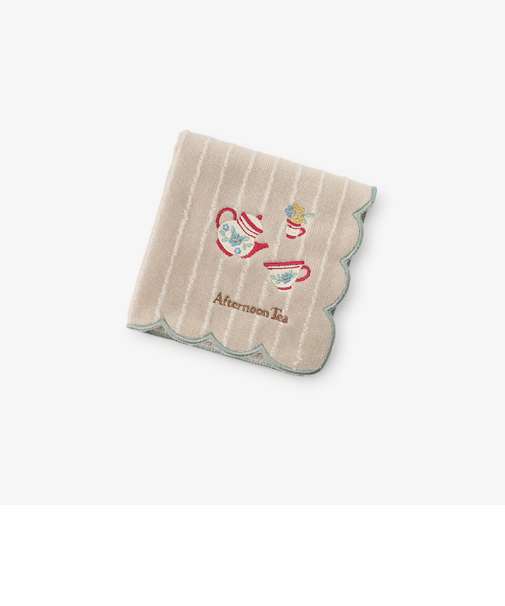 ティータイムストライプミニタオル