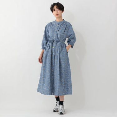 シャツワンピース/リバティプリント