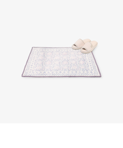 フラワーウォッシャブルキルトインテリアマット