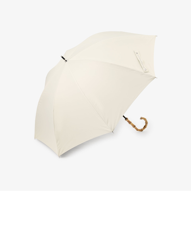 【UVカット率・遮光率100%生地使用】ロゴ刺繍晴雨兼用長傘 日傘