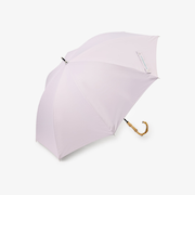 【UVカット率・遮光率100%生地使用】ロゴ刺繍晴雨兼用長傘 日傘