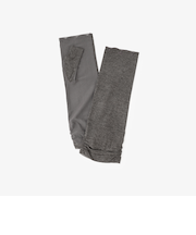 スカラップリボン刺繍UVアームカバー/ショート/接触冷感