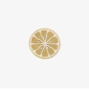 スライスレモンビーズコースター