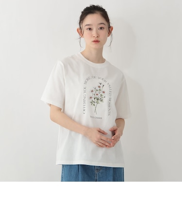 フラワープリントTシャツ/デイジー