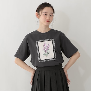 フラワープリントTシャツ/カンパニュラ