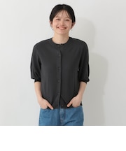 UVカット半袖カーディガン MVS加工