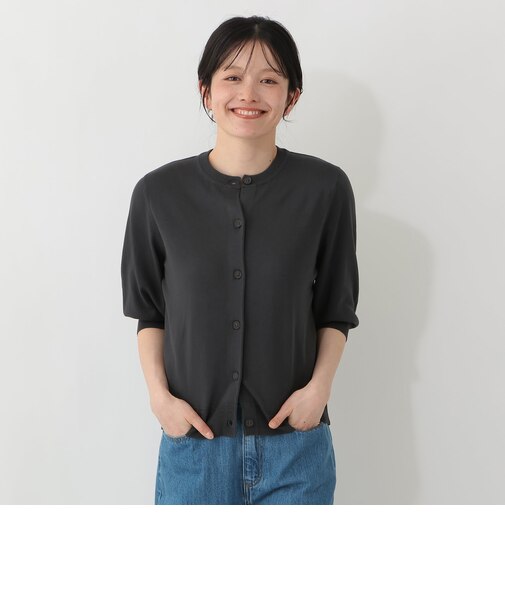 UVカット半袖カーディガン MVS加工
