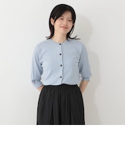 UVカット半袖カーディガン MVS加工