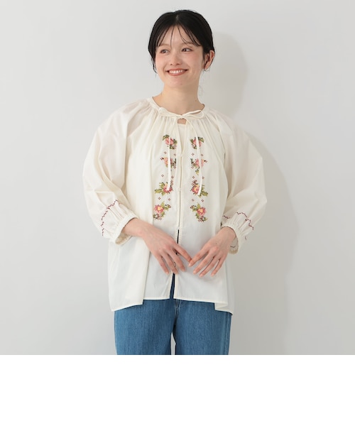 Curensology｜オーガンギャザーブラウス | Rakuten Fashion(楽天 