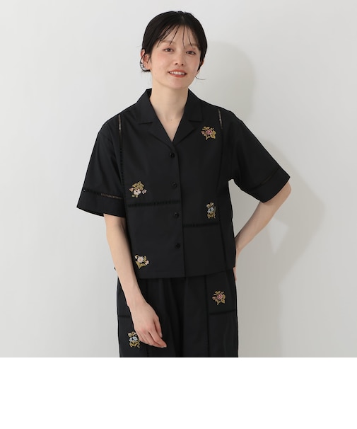 刺繍パッチワークブラウス/MAISON SAJOU