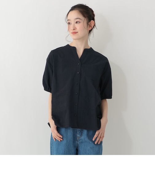 刺繍スキッパープルオーバー