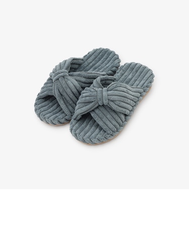 リボンルームシューズ