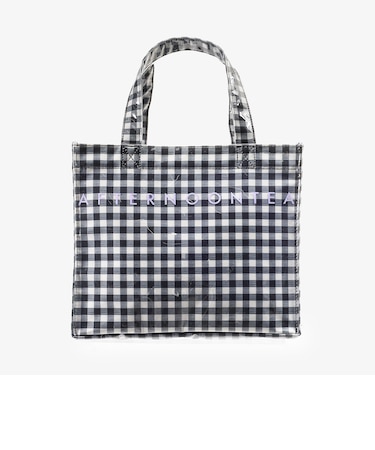 ギンガムチェックビニルミニトートバッグ