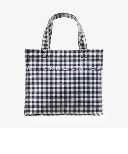 ギンガムチェックビニルミニトートバッグ