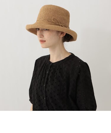 細編みツバ広UVハット