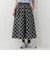 チェック切替フレアスカート