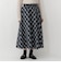 チェック切替フレアスカート