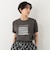 箔プリントフレンチスリーブTシャツ