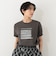箔プリントフレンチスリーブTシャツ