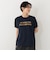 タイポグラフィー刺繍フレンチスリーブTシャツ