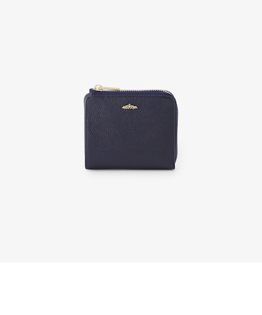 フラワーチャーム付きL字ファスナー本革ミニ財布/Afternoon Tea PREMIUM