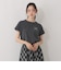 リボン刺繍フレンチスリーブTシャツ
