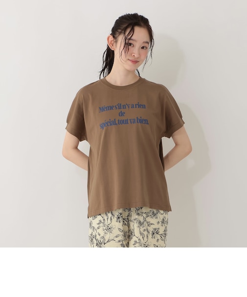 タイポグラフィフレンチスリーブTシャツ