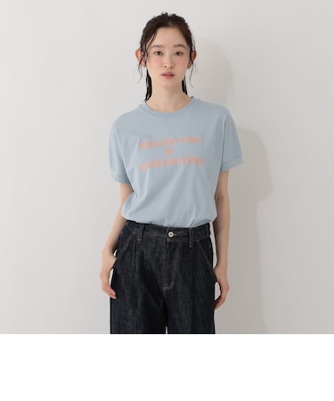 タイポグラフィフレンチスリーブTシャツ