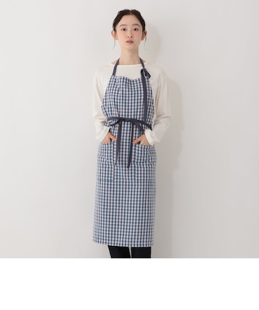エプロン ギンガムチェック