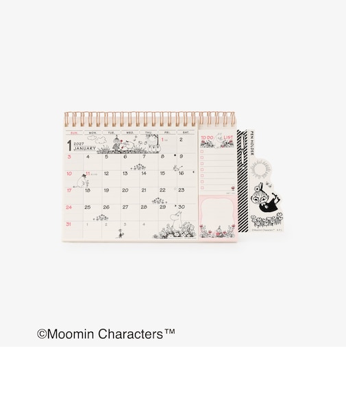 ひょっこりスケジュール 卓上カレンダー/Moomin