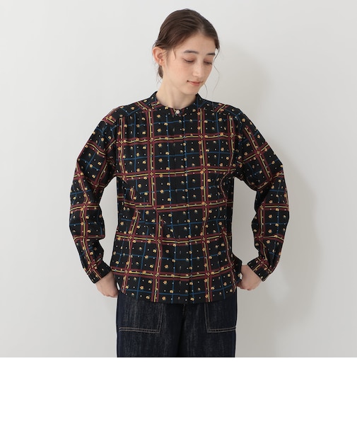 【45周年限定】ギャザーブラウス/リバティプリント/Afternoon Tea Original Tartans