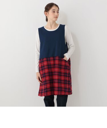 あったかチュニックエプロン/Afternoon Tea Original Tartans