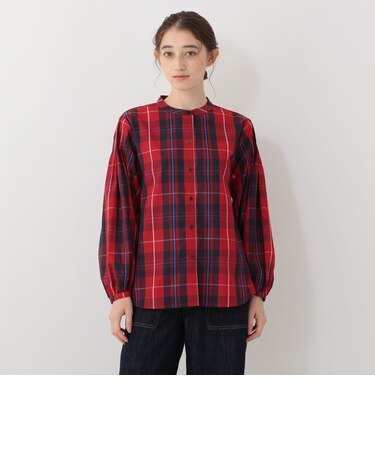 バンドカラーブラウス/Afternoon Tea Original Tartans