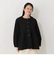 フラワーふくれジャカードペプラムジャケット