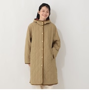 【フード取り外し可 洗える】キルティングロングコート/Afternoon Tea Original Tartans