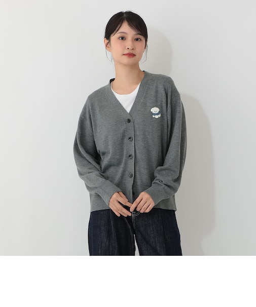 サガラ刺繍Ｖネックカーディガン/てらおかなつみ