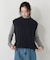 【洗える】ふわふわスフレケーブルニットベスト