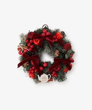クリスマスリース M アップル＆リボン