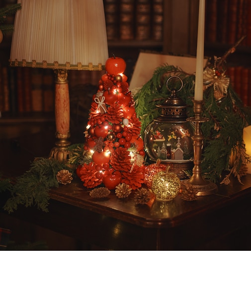 【LEDライト付き】クリスマスツリー M  アップル