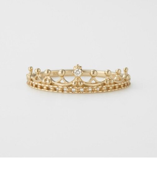 K10ゴールドクラウンリング